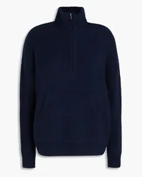 James Perse Ribbed cashmere half-zip sweater - Blue Blue