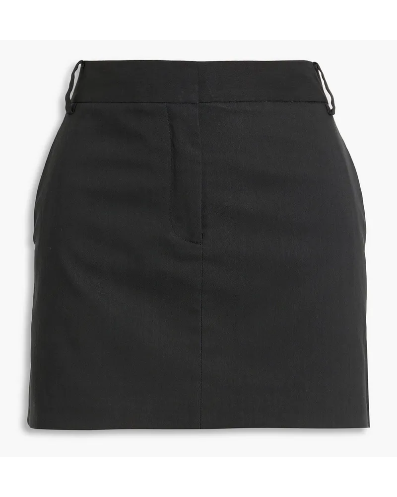 tibi Twill mini skirt - Black Black
