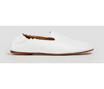 Leather loafers - White