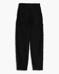 Dolce & Gabbana Appliquéd guipure lace tapered pants - Black Black