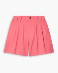 A.L.C. Mateo pleated linen-blend shorts - Pink Pink