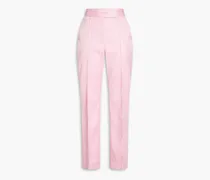 Satin straight-leg pants - Pink