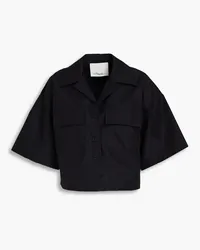 3.1 phillip lim Cotton-blend poplin shirt - Black Black