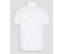 Interlock cotton-jersey polo shirt - White