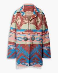 Fortela Faryn fringed embellished cotton-jacquard jacket - Multicolor Multicolor