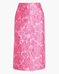 EMILIA WICKSTEAD Brocade midi skirt - Pink Pink