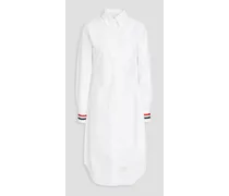 Cotton Oxford shirt dress - White