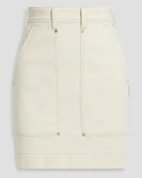 Brunello Cucinelli Denim mini skirt - White White