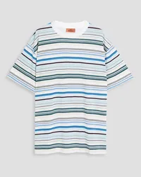 Missoni Striped cotton-jersey T-shirt - Blue Blue