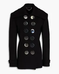 Paco Rabanne Wool-blend coat - Black Black