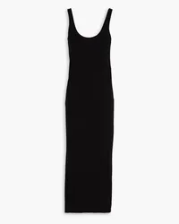 Another Tomorrow Stretch-jersey midi dress - Black Black