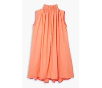Rima pleated cotton dress - Orange