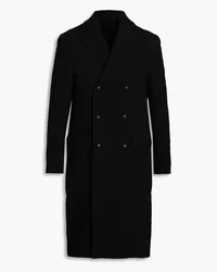 Officine Generale Andre double-breasted wool-blend bouclé coat - Black Black