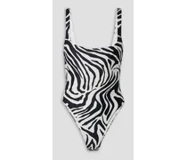 Thidu zebra-print swimsuit - Animal print