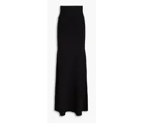 Stretch-knit maxi skirt - Black