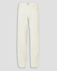 Thierry Mugler Paneled straight-leg jeans - White White