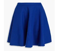 Brushed wool-felt mini skirt - Blue