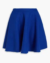 RED Valentino Brushed wool-felt mini skirt - Blue Blue