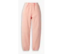 Cotton-fleece track pants - Pink