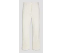 Cotton-twill pants - White