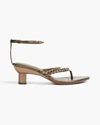 3.1 phillip lim Verona crystal-embellished sandals - Green Green