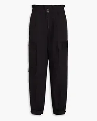 Sandro Cotton tapered pants - Black Black