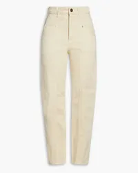 Sandro High-rise tapered jeans - White White