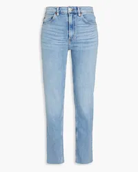 RE/DONE 70s faded high-rise straight-leg jeans - Blue Blue