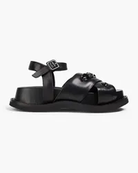 Simone Rocha Embellished leather sandals - Black Black