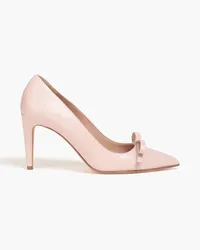 RED Valentino Bow-embellished leather pumps - Pink Pink