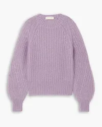 Zimmermann Ribbed mohair-blend sweater - Purple Purple