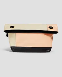 Marni Embellished color-block pouch - White White