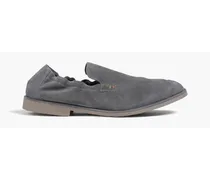 Suede slip-on loafers - Gray