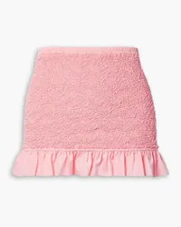 Alexander Wang Ruffled stretch-seersucker mini skirt - Pink Pink