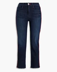 Frame Denim Le High Straight cropped high-rise straight-leg jeans - Blue Blue