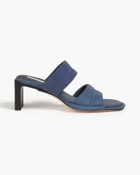 Miista Yvonne iridescent neoprene mules - Blue Blue