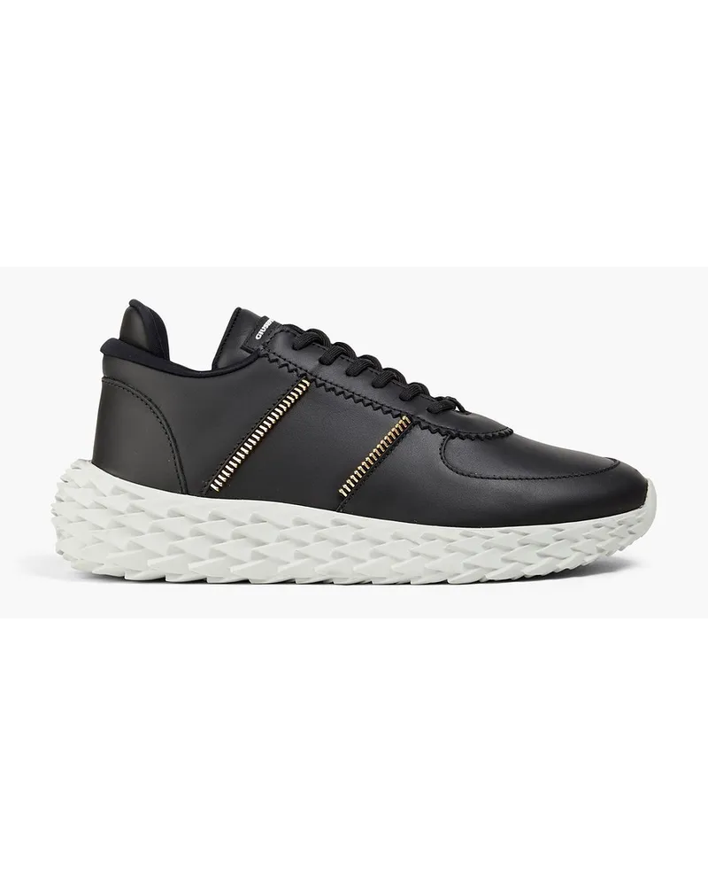 Giuseppe Zanotti Urchin leather exaggerated-sole sneakers - Black Black