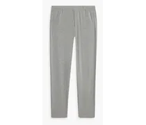 Lyocell and cotton-blend jersey pajama pants - Gray