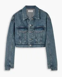 SLVRLAKE Ultra Crop Trucker denim jacket - Blue Blue