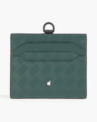 Montblanc Textured-leather cardholder - Green Green