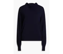 Wool and cashmere-blend turtleneck sweater - Blue