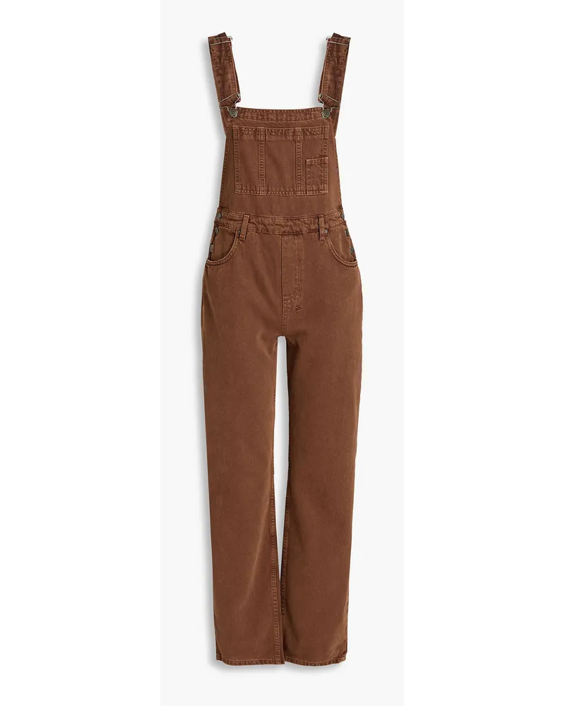 ksubi Close Call denim overalls - Brown Brown