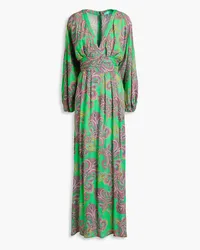 Melissa Odabash Cecilia paisley-print voile maxi dress - Green Green