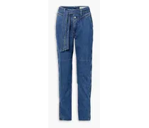Mia high-rise tapered jeans - Blue