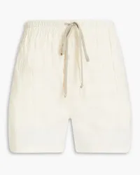 Rick Owens Cotton-blend shell drawstring shorts - White White