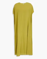 Valentino Garavani Oversized silk-crepe midi dress - Green Green