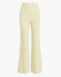 GALVAN Slub woven flared pants - Yellow Yellow