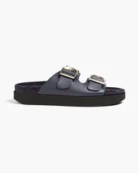 Zimmermann Buckled leather sandals - Blue Blue