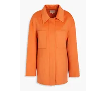 Riva wool and cashmere-blend felt jacket - Orange