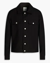 Sandro Wool-blend twill jacket - Black Black